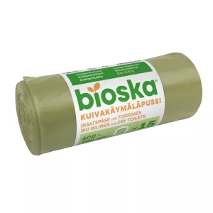 Latrinpose 20 Liter Offentligt Toilet 15stk Biolan