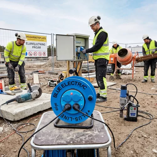 Kabeltromle Jordet 25m H07RN-F 3G1,5mm² IP44 Blue Electric