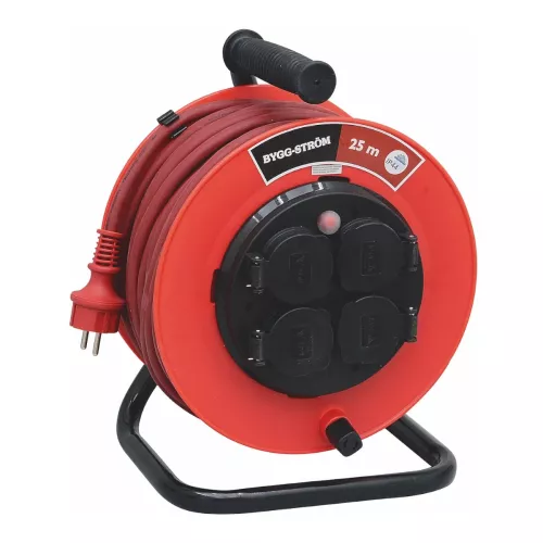 Professionel Kabeltromle Anti-Twist 25m H07RN-F (RDOE) 3G1,5mm² IP44 Bygg-Ström 2403927