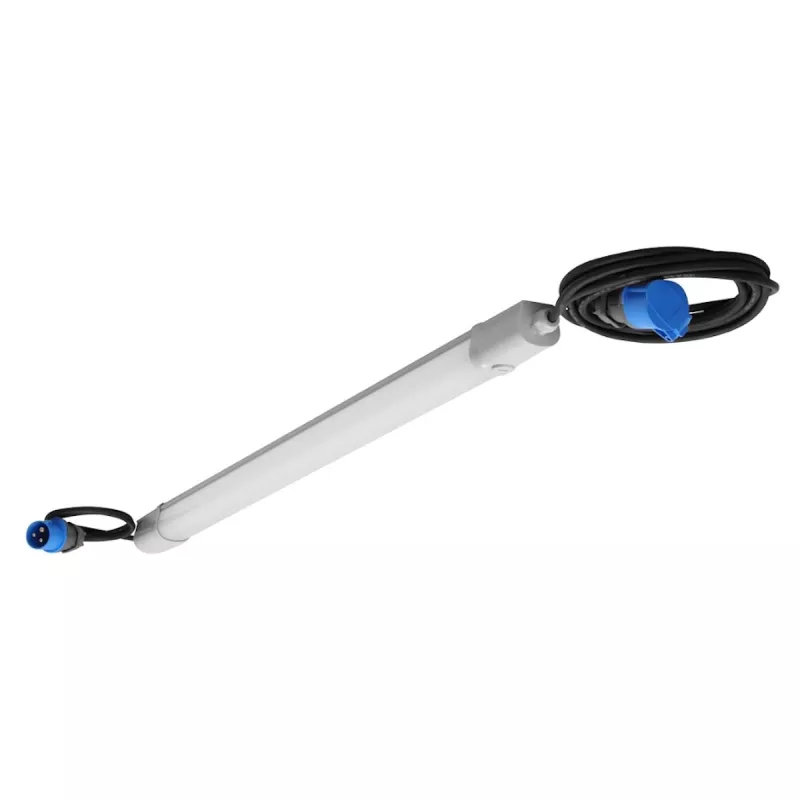 Arbetsbelysning Inda Bas Work LED 1200x61x57mm 22-30W 230V IP65 Grå Bygg-Ström 9972039