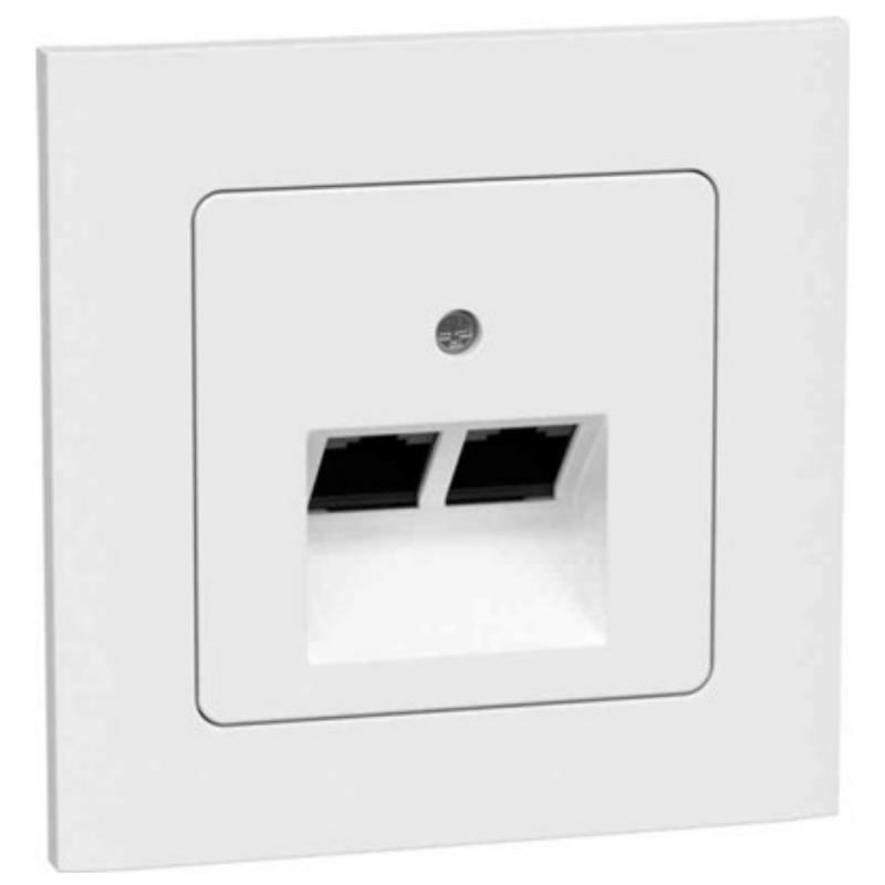 Data-teleuttag, infällt 2xRJ45, Connect 2 Home