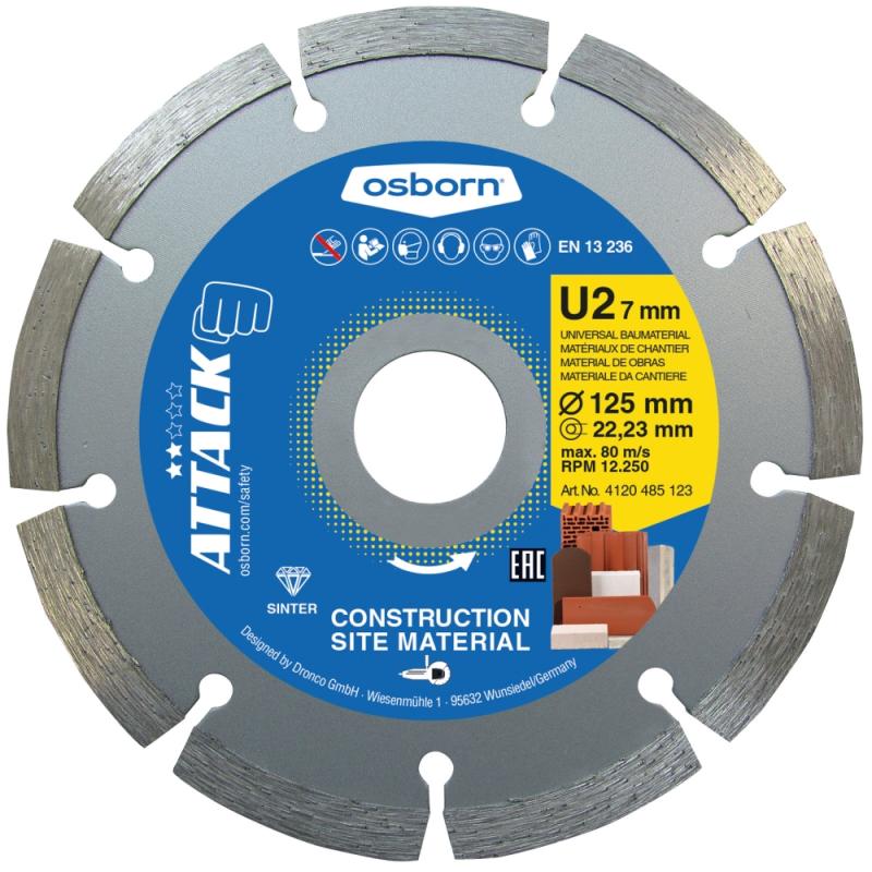 Diamantklinga Dronco 125X2.2X22MM