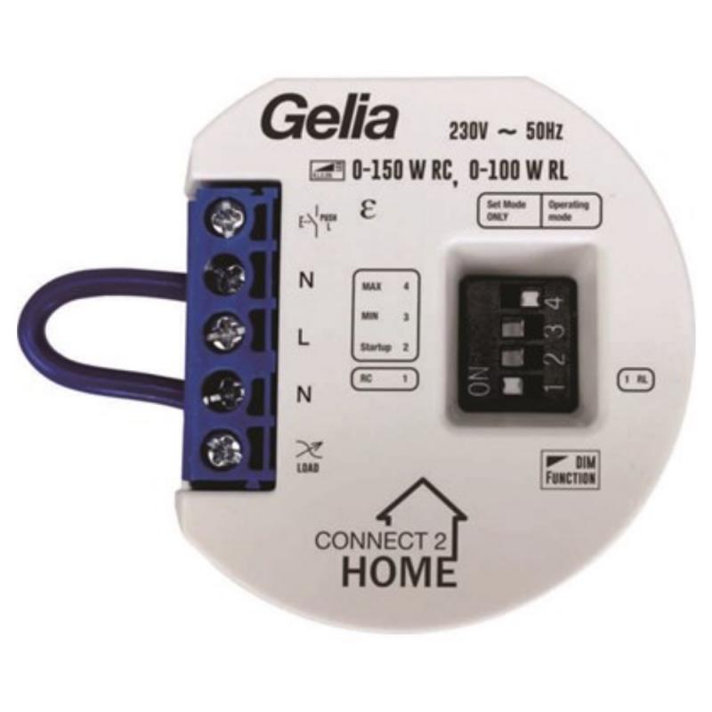 Gelia Dosdimmer, 3-tråd 0-150 W LED, Connect 2 Home, 0-150W