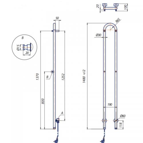 Elektrisk Handdukstork Kriss Duo