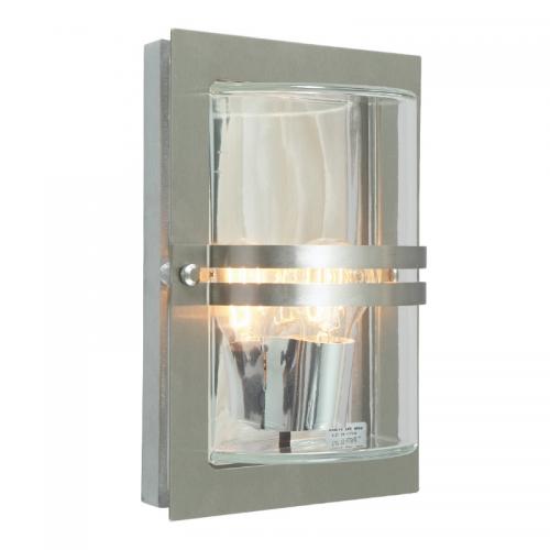 BASEL VÄGG 75W E27 STÅL/KLAR