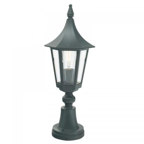 Portstolpe Rimini, Klart Glas, Svart, 46W, E27, IP54, Norlys 250B