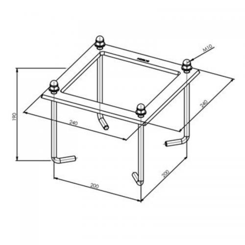Cast-In Bracket Asker Stolpe, Norlys 116