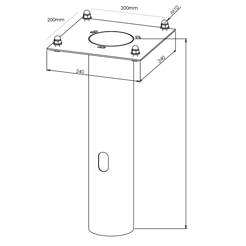 Adapter Til Betonfundament Asker Post, Norlys 118