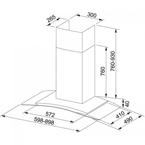 Fläkt 761 90 Franke Rostfri Led