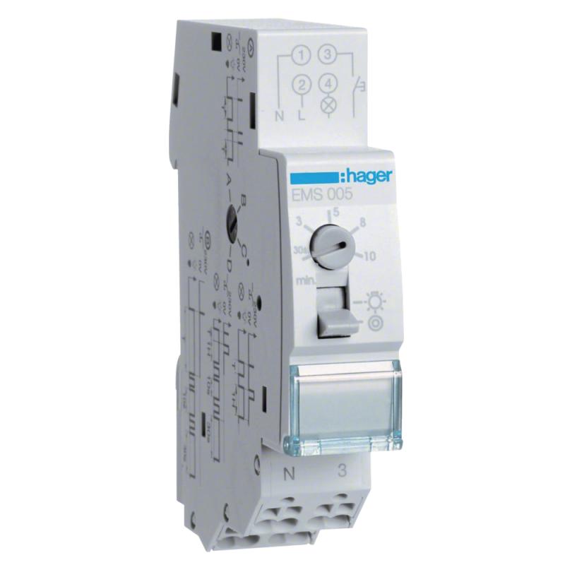 Trappekontakt Med Multifunktionel QuickConnect 16A 230V Hager