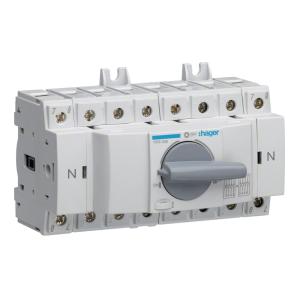 Reservkraftsomkopplare 4Poler 8-Moduler 4x80A 380-415V IP20 Hager