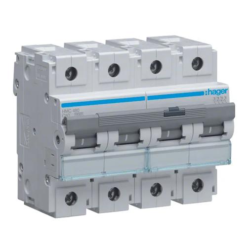 Miniatureafbryder 4Polet C-Kurve 80A 15kA 415V IP20 Hager