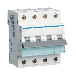 Miniature Afbryder 4Poler B-Kurve 40A 6kA 230-400V Hager