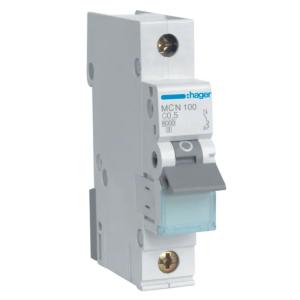 Miniature Afbryder 1Polet C-Kurve 0,5A 400V IP20 Hager