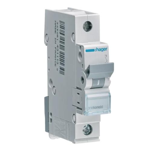 Miniature Afbryder 1Polet C-Kurve 32A 6kA 500V Hager