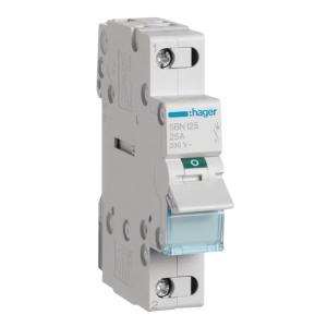 Modular Switch 1Pole 25A 230V IP20 Hager