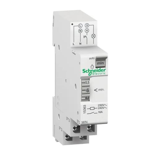 Min Elektromekanisk Timer Acti9 1-7 Minuter 16A 2300W 230V Schneider Electric
