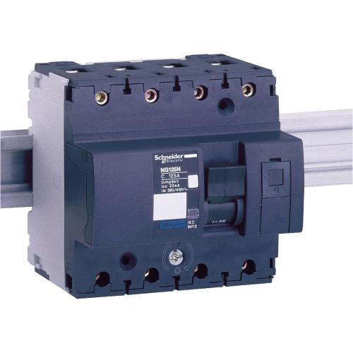 Miniatyrbrytare Acti9 NG125N 4Poler C-Kurva 25A 25kA 400V IP20 Schneider Electric