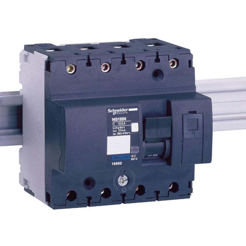 Miniatyrbryder Acti9 NG125N 4Polet C-Kurve 63A 400V IP20 Schneider Electric