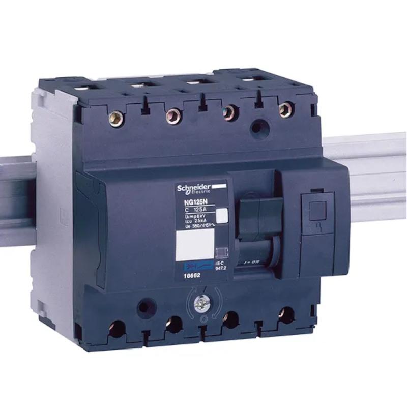 Miniatureafbryder Acti9 NG125L 4Polet D-Kurve 32A 415V IP20 Schneider Electric