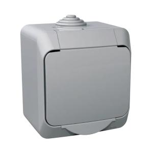 Cedar Plus Växla 1Pol 16A 250V IP44 Grå Schneider Electric