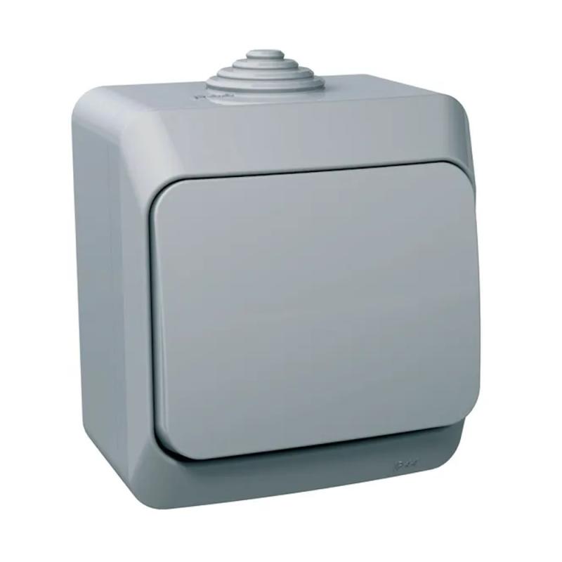Cedar Plus 2-Vejs Skifte 1Pol 16A 250V IP44 Grå Schneider Electric