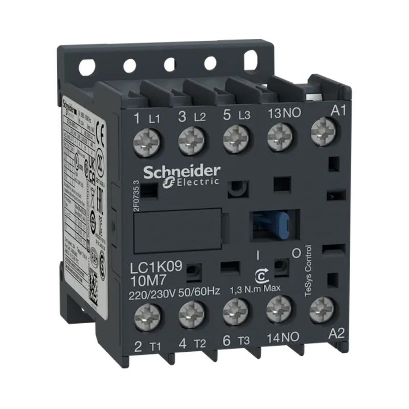 TeSys K Kontaktor 3Poler AC-3 440V 9A 220-230VAC Spole Schneider Electric