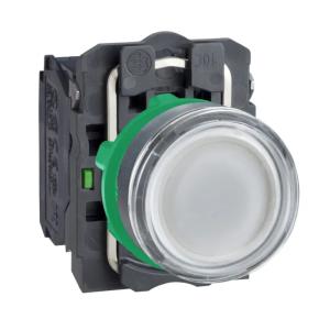 Illuminated Push Button Harmony XB5 22mm White Flush 24VAC/DC IP66 10pcs Schneider Electric