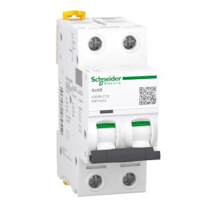 Miniature Circuit Breaker Acti9 iC60N 2Poles C-Curve 10A 400V IP20 Schneider Electric