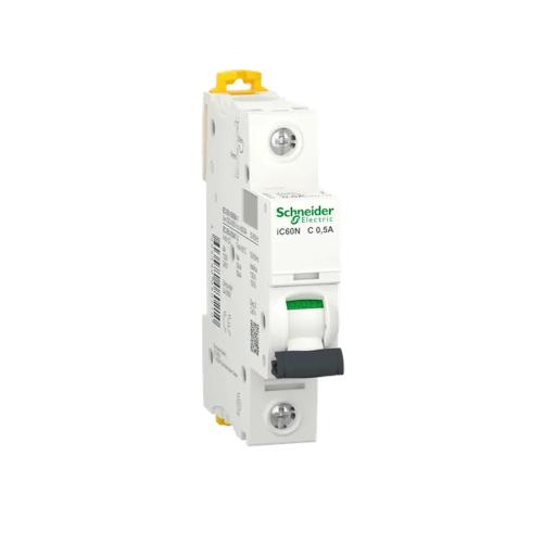 Miniatyrbrytare Acti9 iC60N 1Pol C-Kurva 0,5A 230V IP20 Schneider Electric