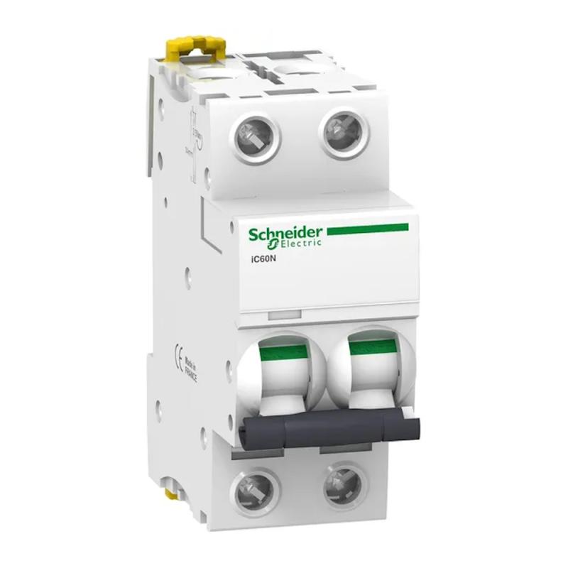 Miniatyrafbryder Acti9 iC60N 2Pol C-Kurve 4A 400V IP20 Schneider Electric