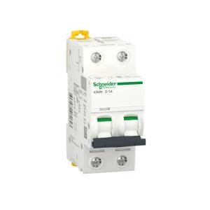 Miniature Circuit Breaker Acti9 iC60N 2Poles D-Curve 1A 400V IP20 Schneider Electric
