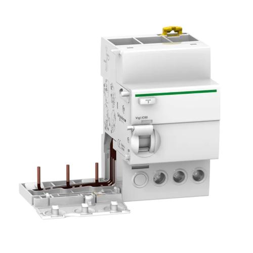 Jordlækage-Tillægsblok Vigi iC60 3Polet AC-Type 25A 500V IP20 Schneider Electric