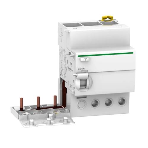 Jordlækage Forlængerblok Vigi iC60 3Polet AC-Type 63A 500V IP20 Schneider Electric
