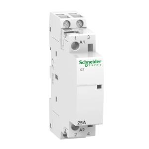 Contactor Acti9 iCT 2Poles 25A 2850W 230-240V IP20 Schneider Electric