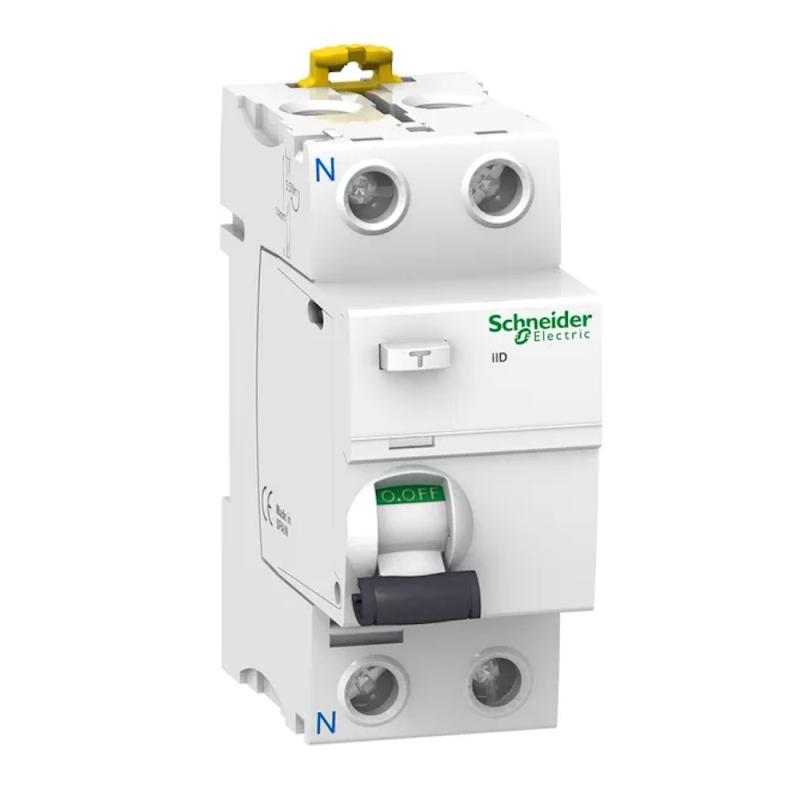 Restströmsbrytare Acti9 iID 2Polet AC-Type 63A 230V 300mA IP20 Schneider Electric