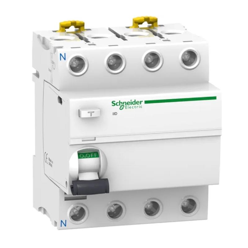 Reststrømsafbryder Acti9 iID 4Polet AC-Type 40A 30mA 415V IP20 Schneider Electric