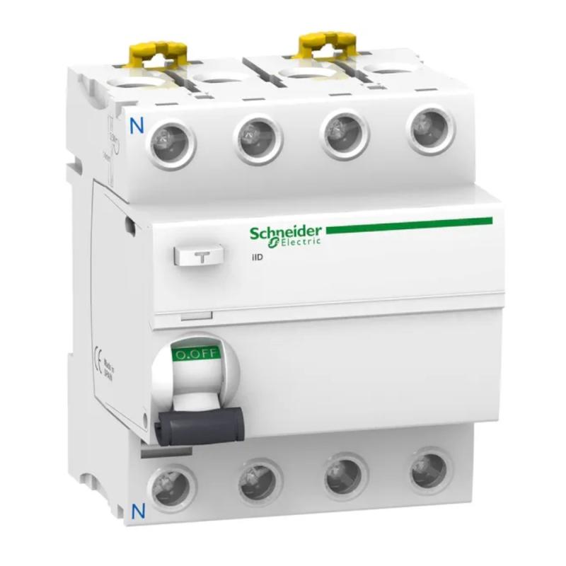 Reststrømsafbryder Acti9 iID 4Polet A-Type 63A 400V IP20 Schneider Electric