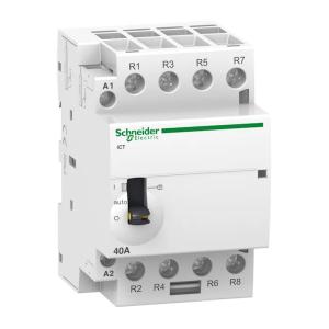 Modulär Kontaktor Acti9 iCT 4Poler 63A 22500W 220-240V IP20 Schneider Electric