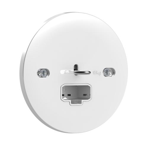 Armaturuttag Exxact DCL 2Poler+J 6A 250V IP21 Vit Schneider Electric