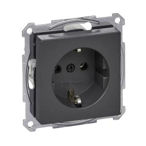 Schuko Merten System M Socket Outlet 2Poles+E 16A 250V IP20 Anthracite Schneider Electric