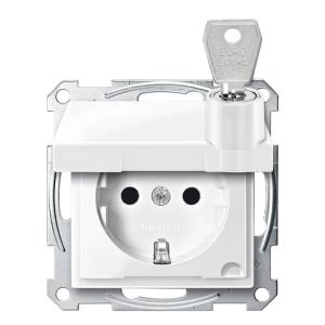 Merten System M Schuko Stikkontakt 2Polet+J 16A 250V IP20 Schneider Electric