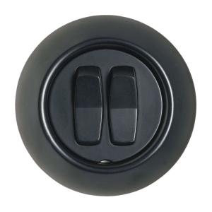 Renova Rocker Switch Kron 16A 250V IP20 Black Schneider Electric