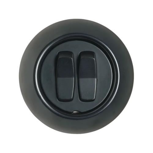 Afbryder Renova Rocker 1Polet 2x2-Vejs 16A 250V Sort Schneider Electric