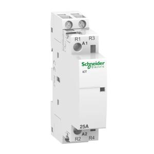 Contactor Acti9 iCT 2Poles 25A 2850W 230-240V IP20 12pcs Schneider Electric