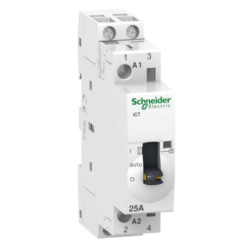 Modulær Kontaktor Acti9 iCT 2Polet 25A 24V IP20 Schneider Electric