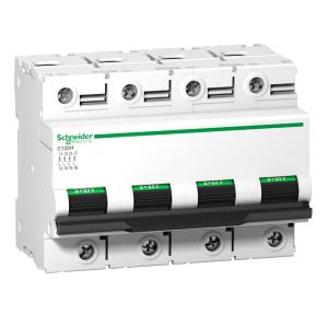 Miniature Circuit Breaker Acti9 C120H 4Poles D-Curve 100A 400V IP20 Schneider Electric