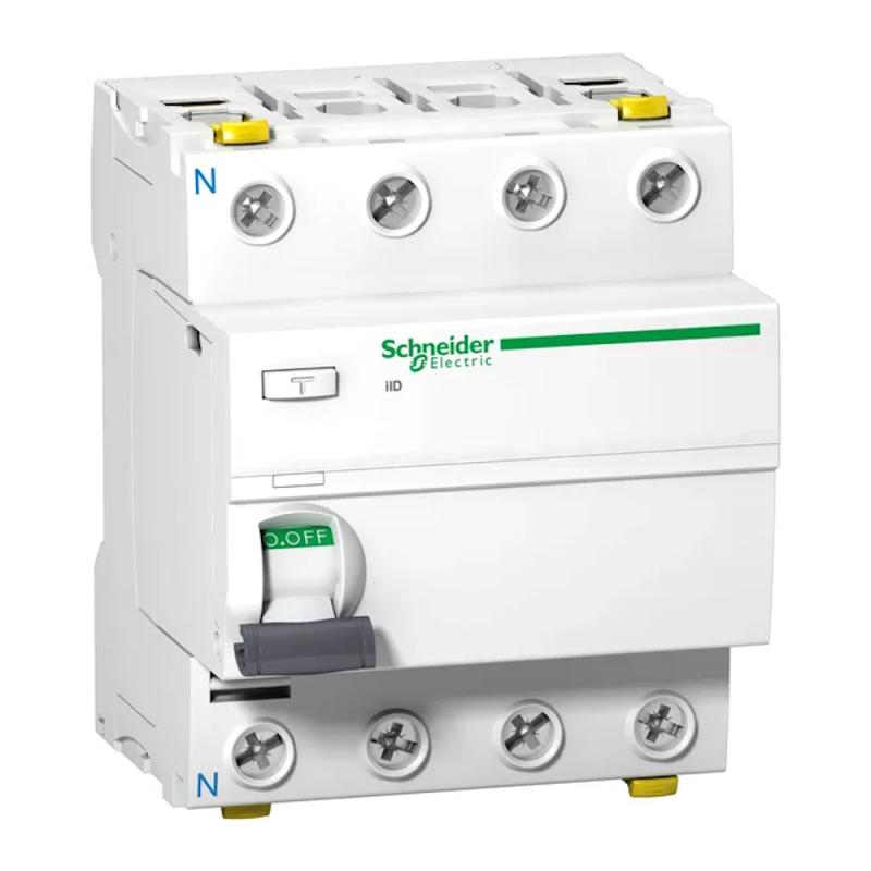 Reststrømsafbryder Acti9 4Polet A-Type 40A 30mA 415V IP20 Schneider Electric