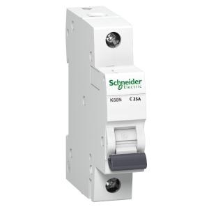 Miniature Circuit Breaker Acti9 K60N 1Pole C-Curve 25A 230V IP20 Schneider Electric