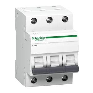 Miniatureafbryder Acti9 K60N 3Polet C-Kurve 6A 400V IP20 Schneider Electric
